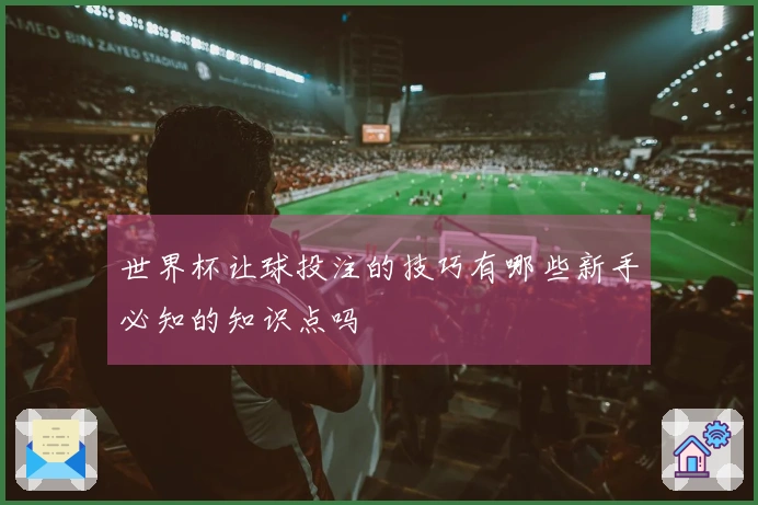 世界杯让球投注的技巧有哪些新手必知的知识点吗